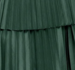 Pleated Dark Green